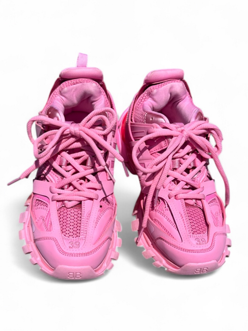 Balenciaga Pink Chunky Track Sneakers